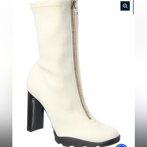 Alexander McQueen Scuba Tread Heeled Boots with Zipper